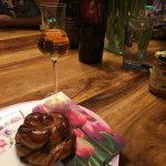 nutellás csiga és bor